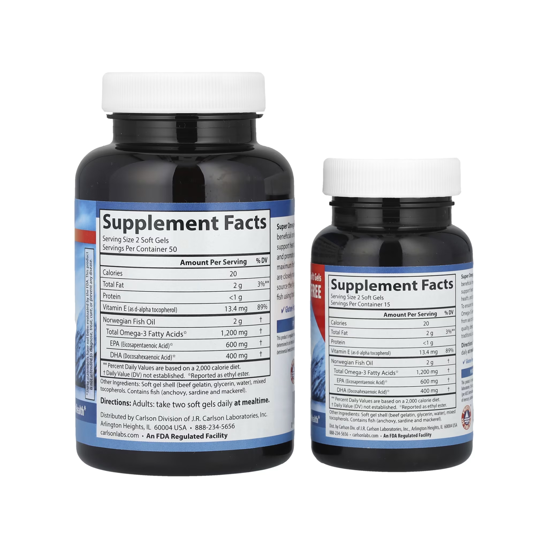 Super Omega-3 Gems 100+30 - 130 softgels - Зображення 2