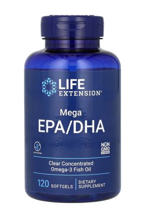 Mega EPA/DHA Omega-3 Fish Oil - 120 softgels