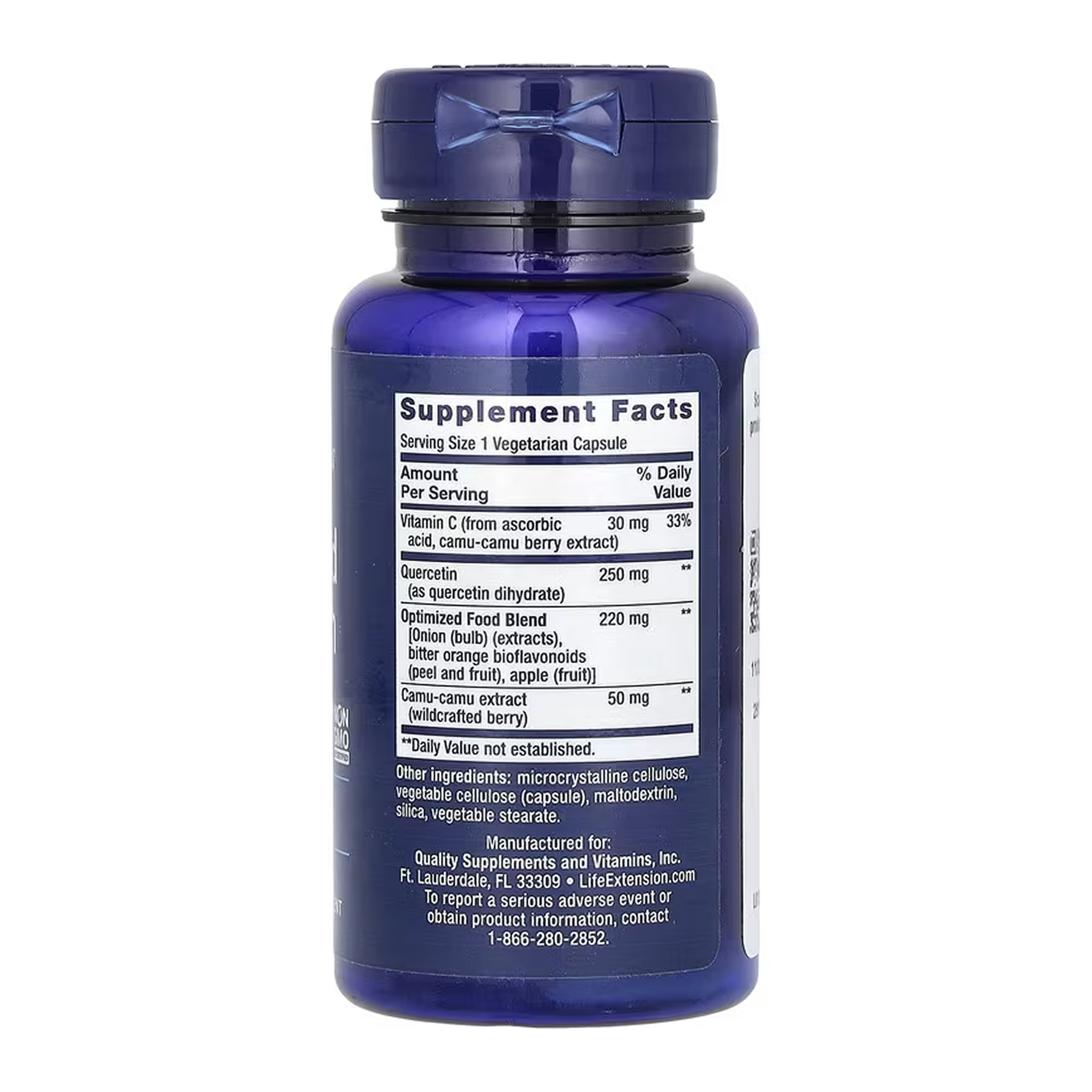 Optimized Quercetin 250 mg - 60 vcaps - Зображення 2