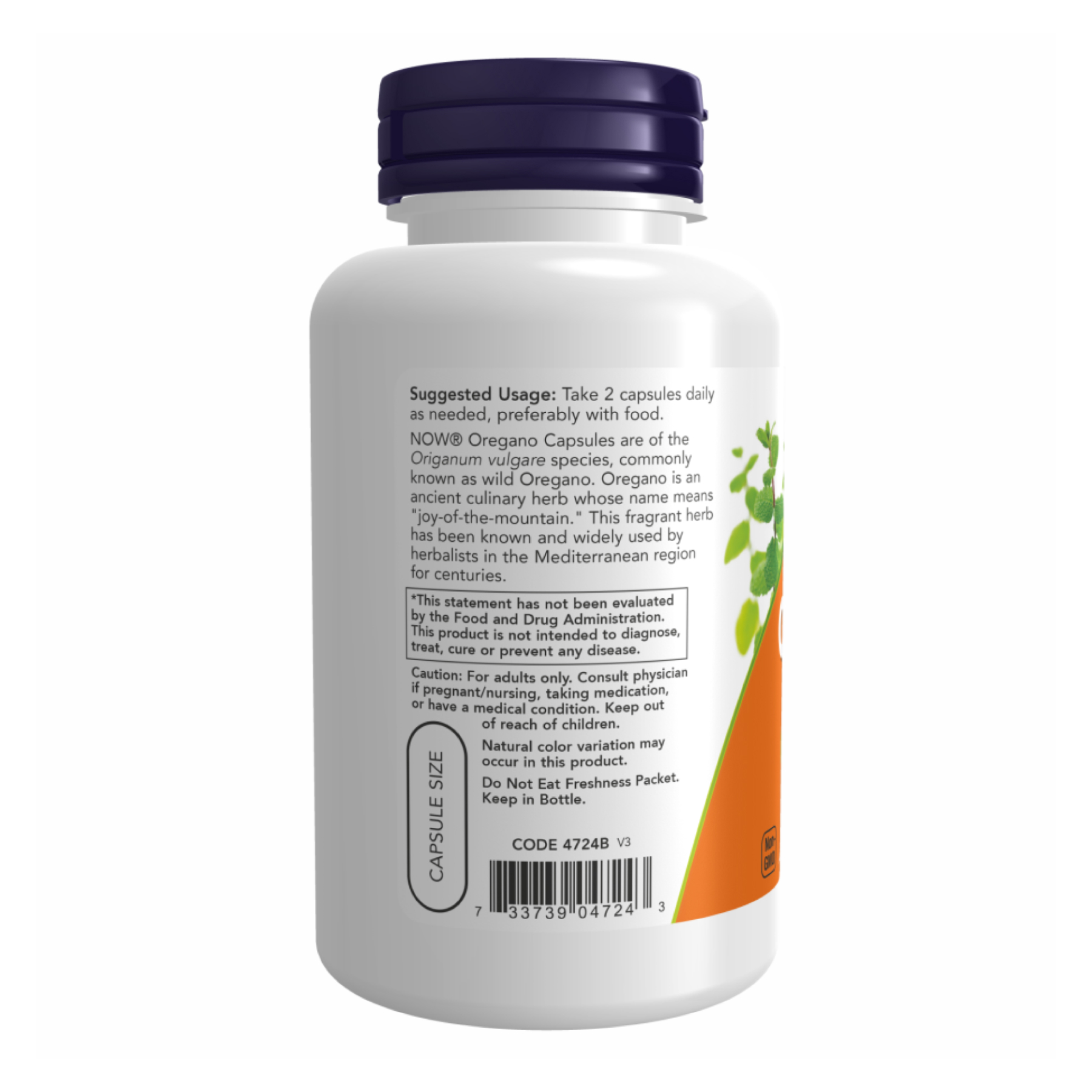 Oregano 450mg - 100 vcaps - Зображення 3