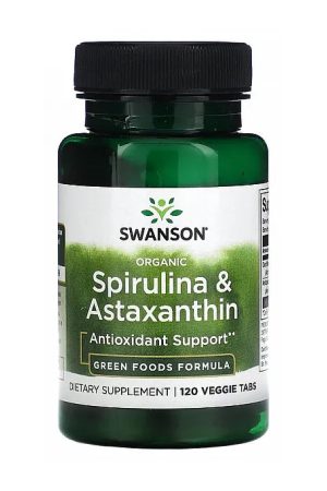 Organic Spirulina & Astaxanthin - 120 veg tabs