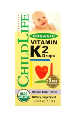 Organic Vitamin K2 Liquid - 7.5ml Natural Berry