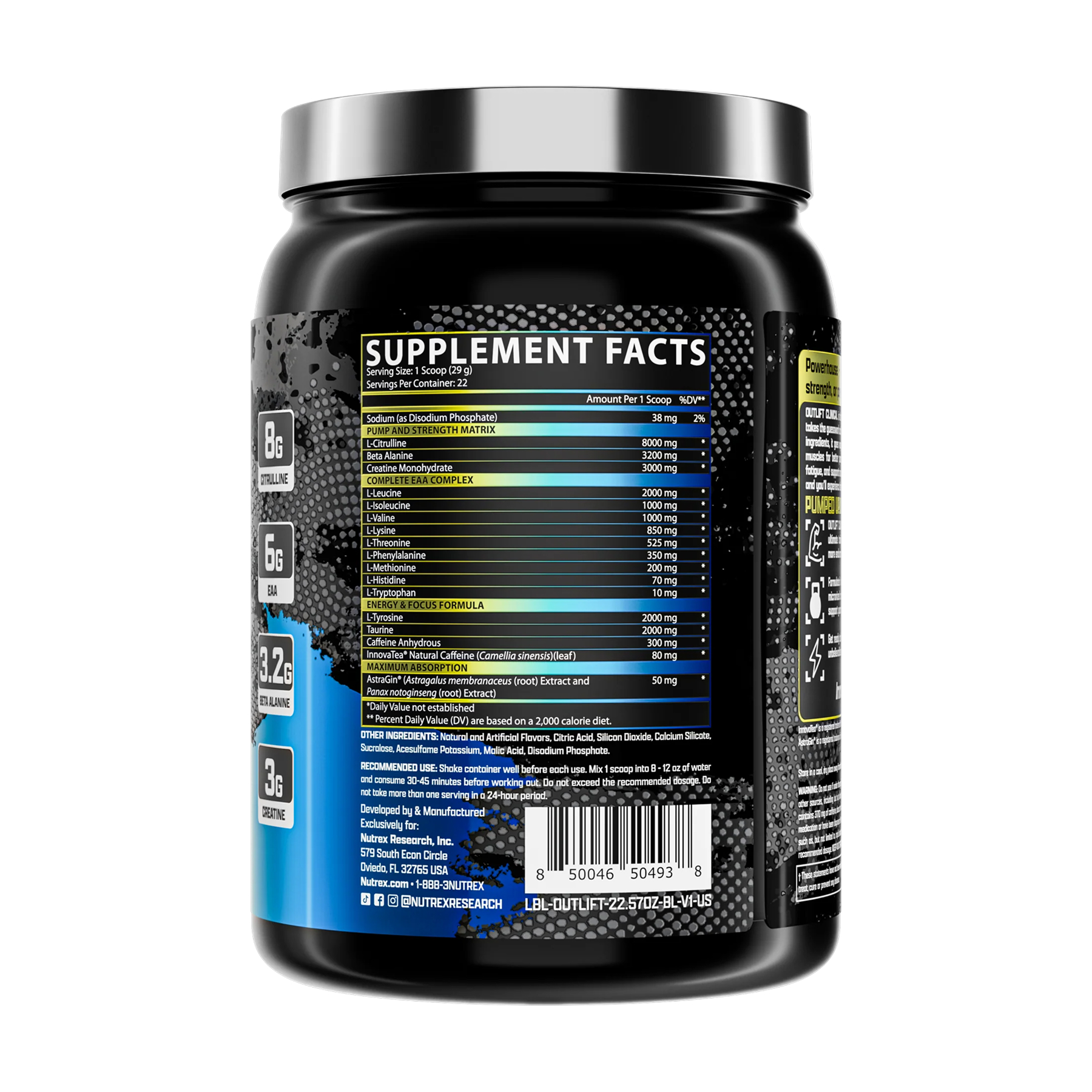 Outlift Clinical - 639.91g Blueberry Lemonade - Зображення 2