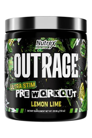 Outrage High‑Stim Pre‑Workout - 30 servings Lemon Lime