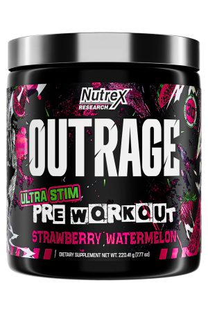 Outrage High‑Stim Pre‑Workout - 30 servings Strawberry Watermelon