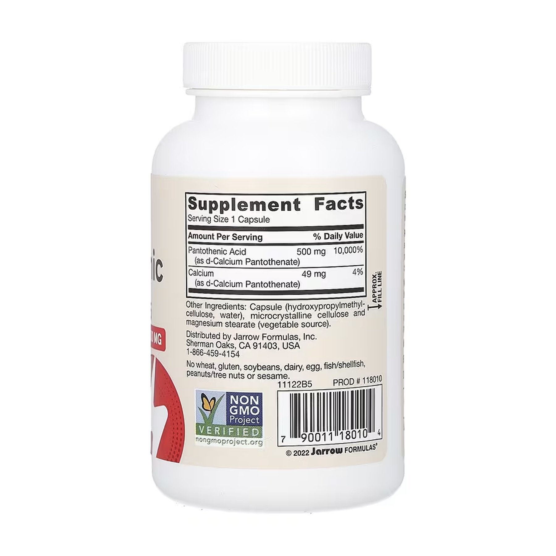 Pantothenic Acid 500mg - 100 vcaps - Зображення 2