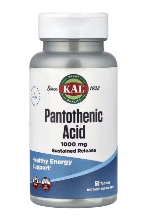 Pantothenic Acid Sustained Release 1000mg - 50 tabs