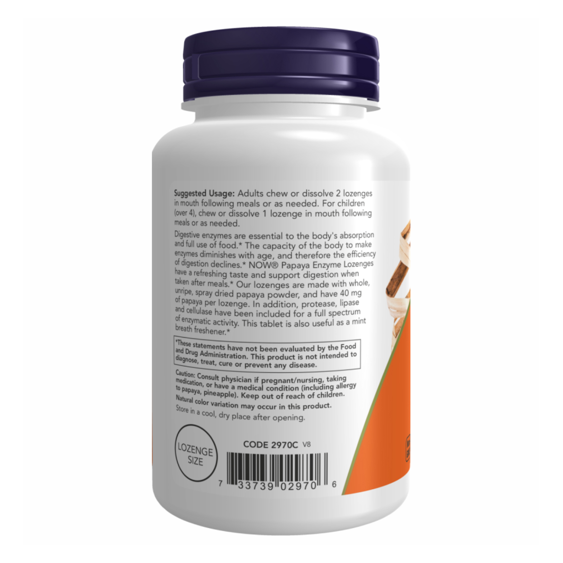 Papaya Enzyme Chewable - 360 tabs - Зображення 3