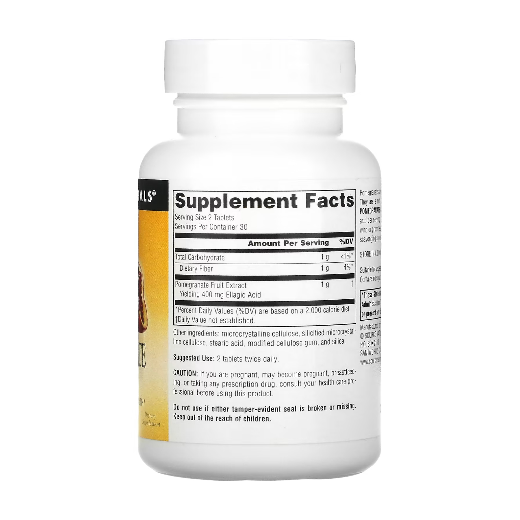 Pomegranate Extract 500mg - 60 tabs - Зображення 2