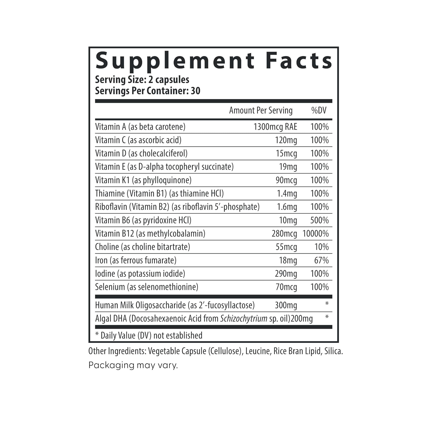Postnatal Multivitamin Essentials with DHA - 60 caps - Зображення 2