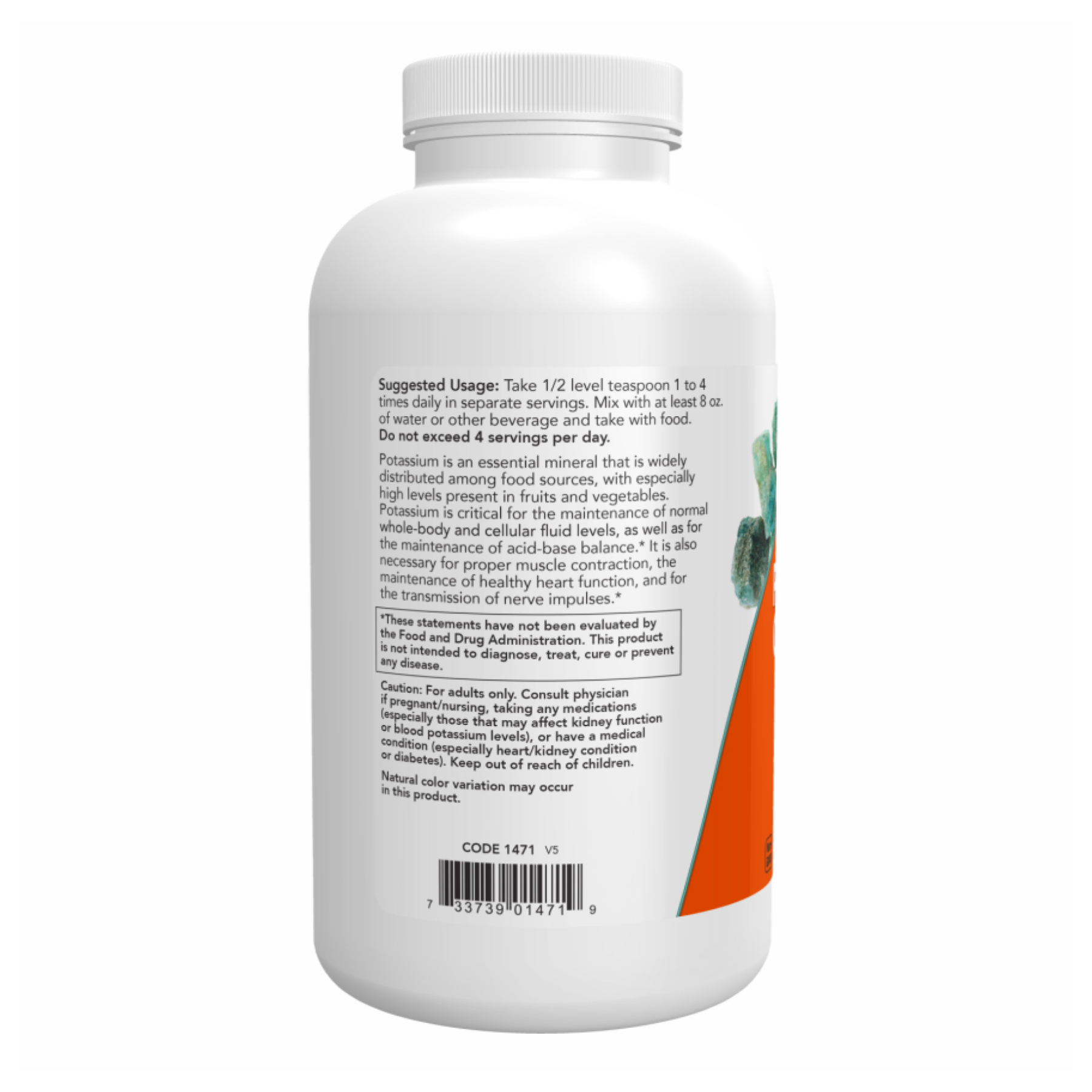 Potassium Gluconate Pure Powder - 454g - Зображення 3