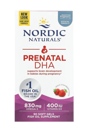 Prenatal DHA - 90 softgels Strawberry