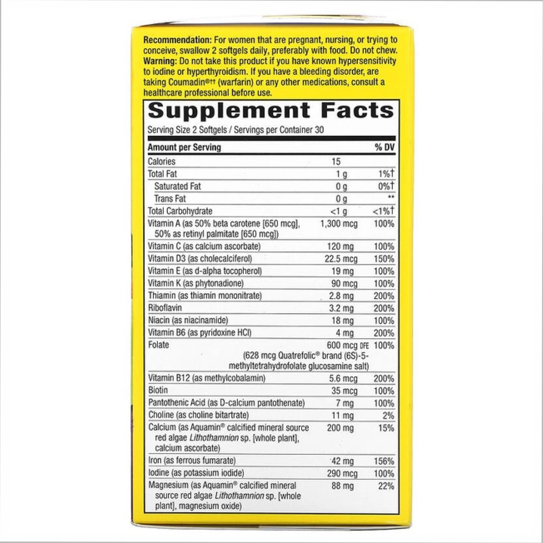 Prenatal Multi - 60 softgels - Зображення 2