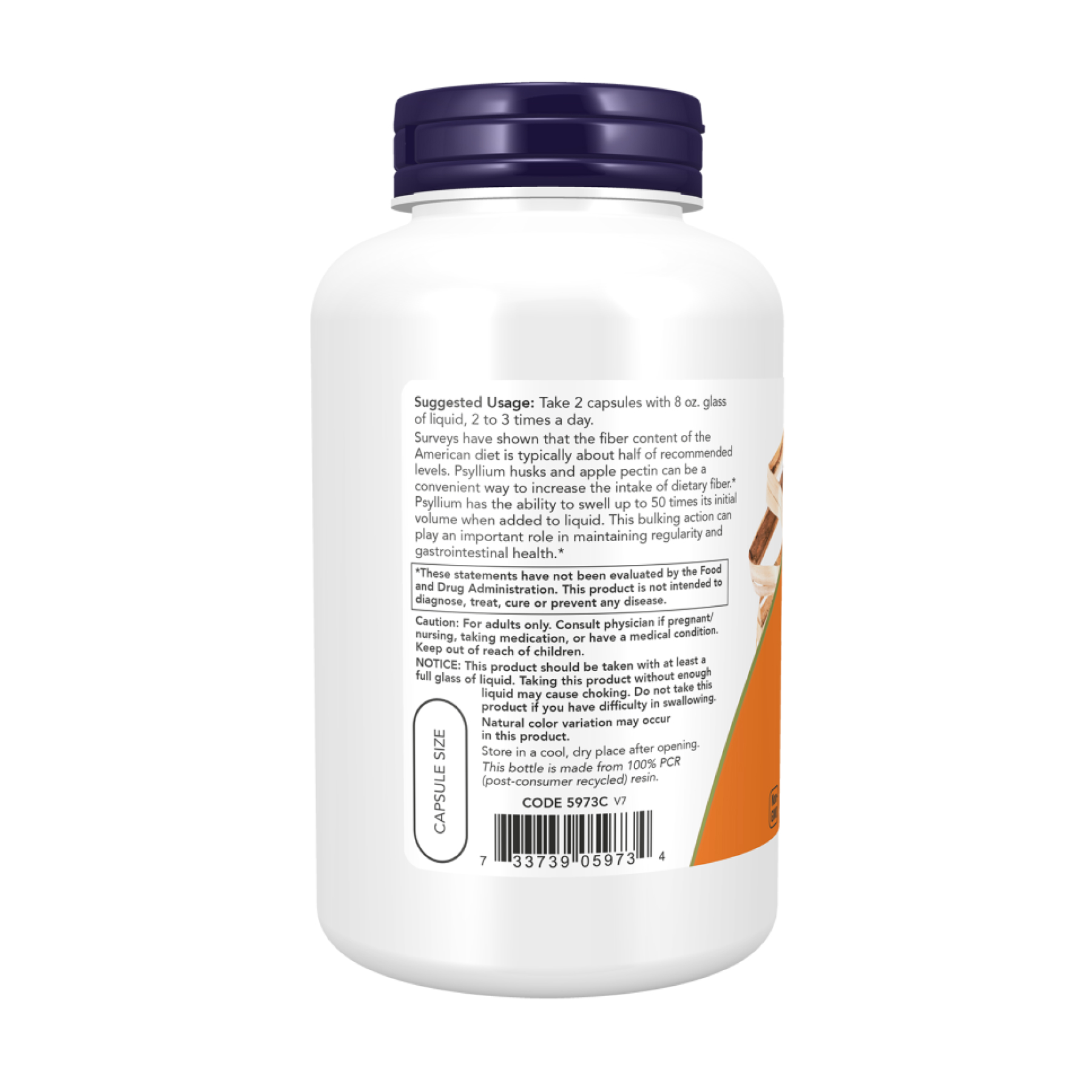 Psyllium Husk 700mg - 360 vcaps - Зображення 3