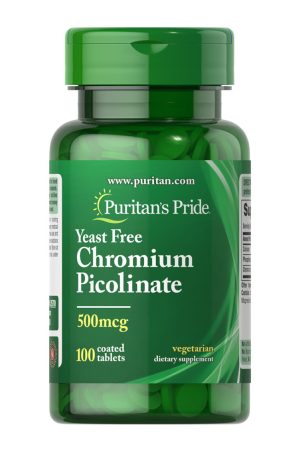 Chromium Picolinate 500 mcg Yeast Free - 100 tabs