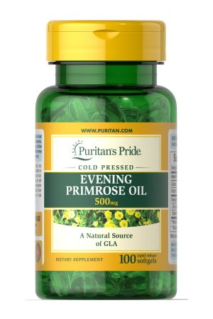Evening Primrose Oil 500 mg with GLA - 100 Softgels