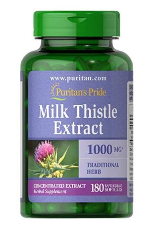 Milk Thistle 4:1 Extract 1000mg - 180 softgels