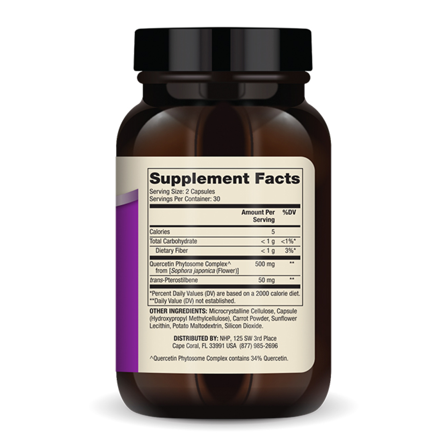 Quercetin and Pterostilbene Advanced - 60 caps - Зображення 2