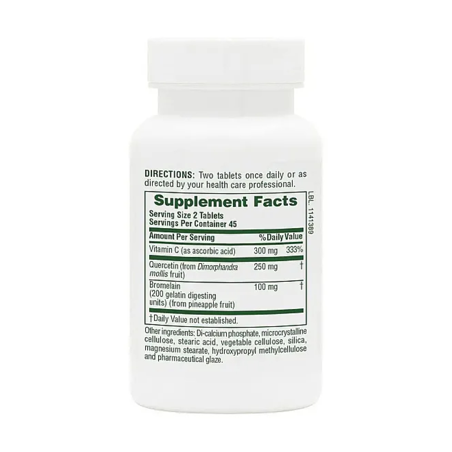 Quercetin + VIT C Bromelain - 90 tabs - Зображення 2