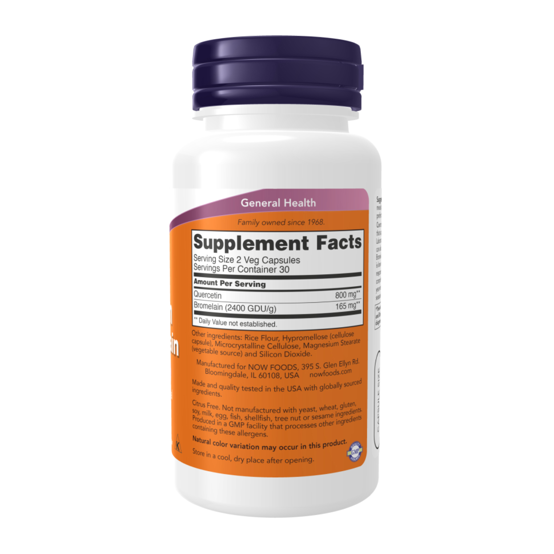 Quercetin with Bromelain - 240 vcaps - Зображення 2