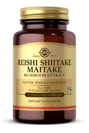 Reishi Shiitake Maitake Mushroom Extract - 50 vcaps