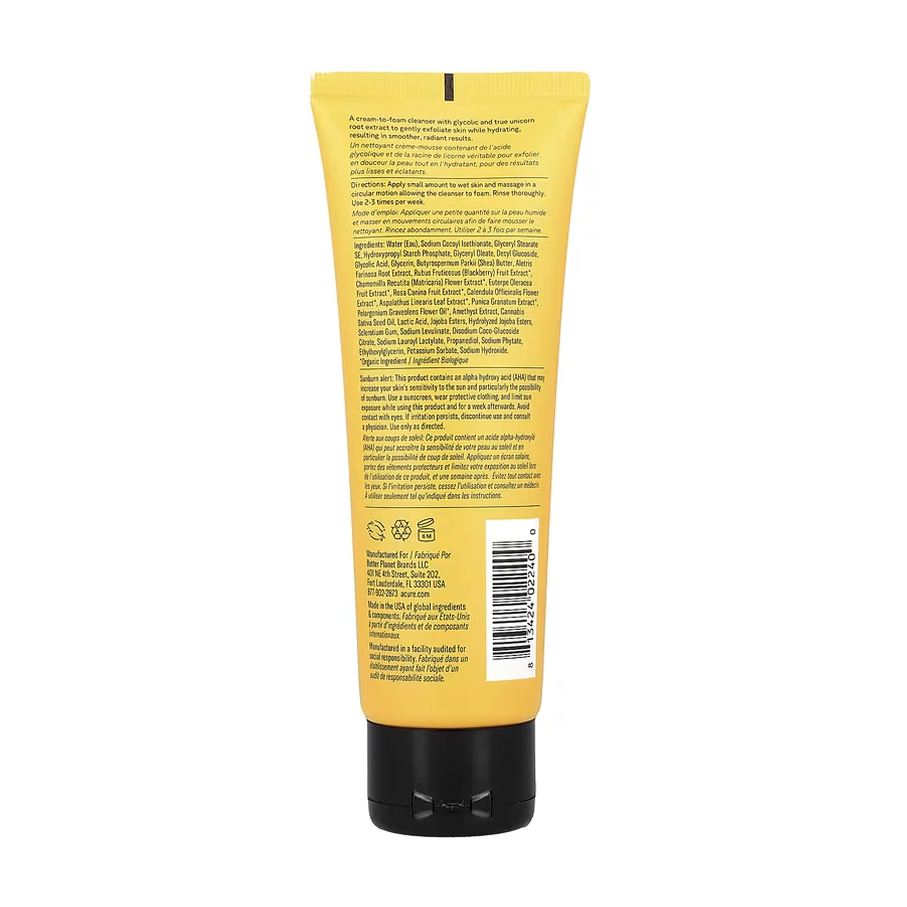 Resurfacing 1% Glycolic Acid & Unicorn Root Cleanser - 118 ml - Зображення 2