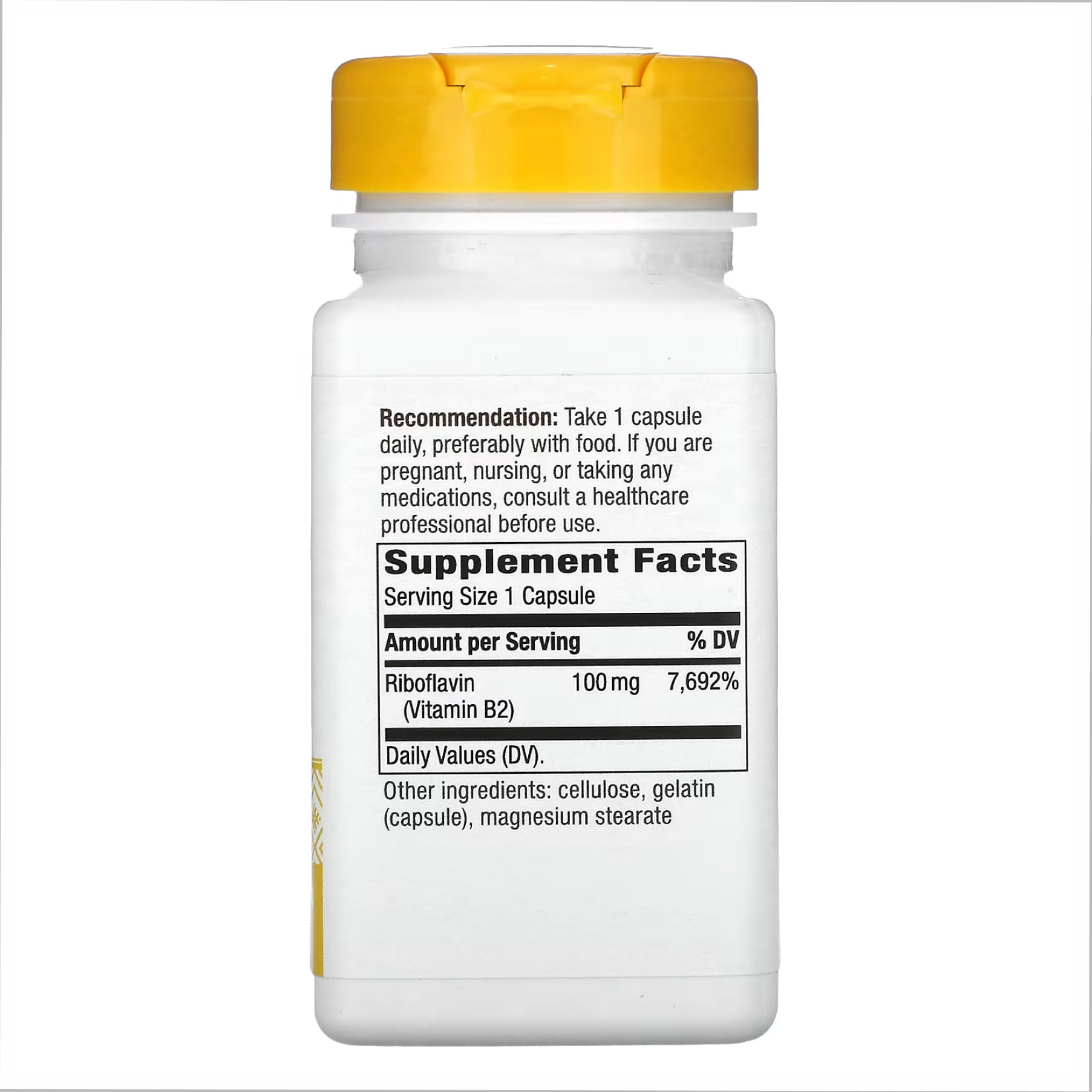 Riboflavin Vitamin B2 - 100 caps - Зображення 2
