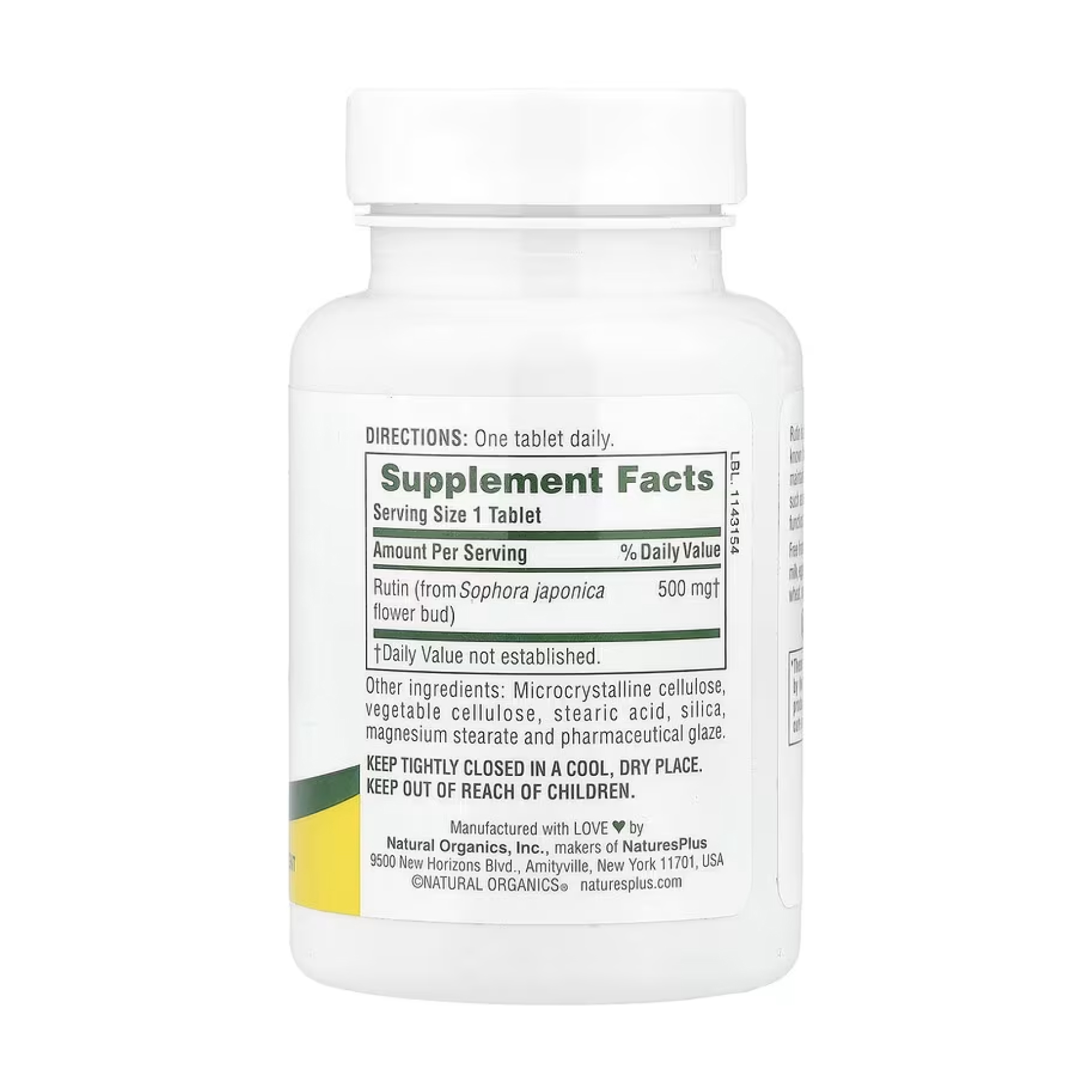 Rutin 500mg - 60 tabs - Зображення 2