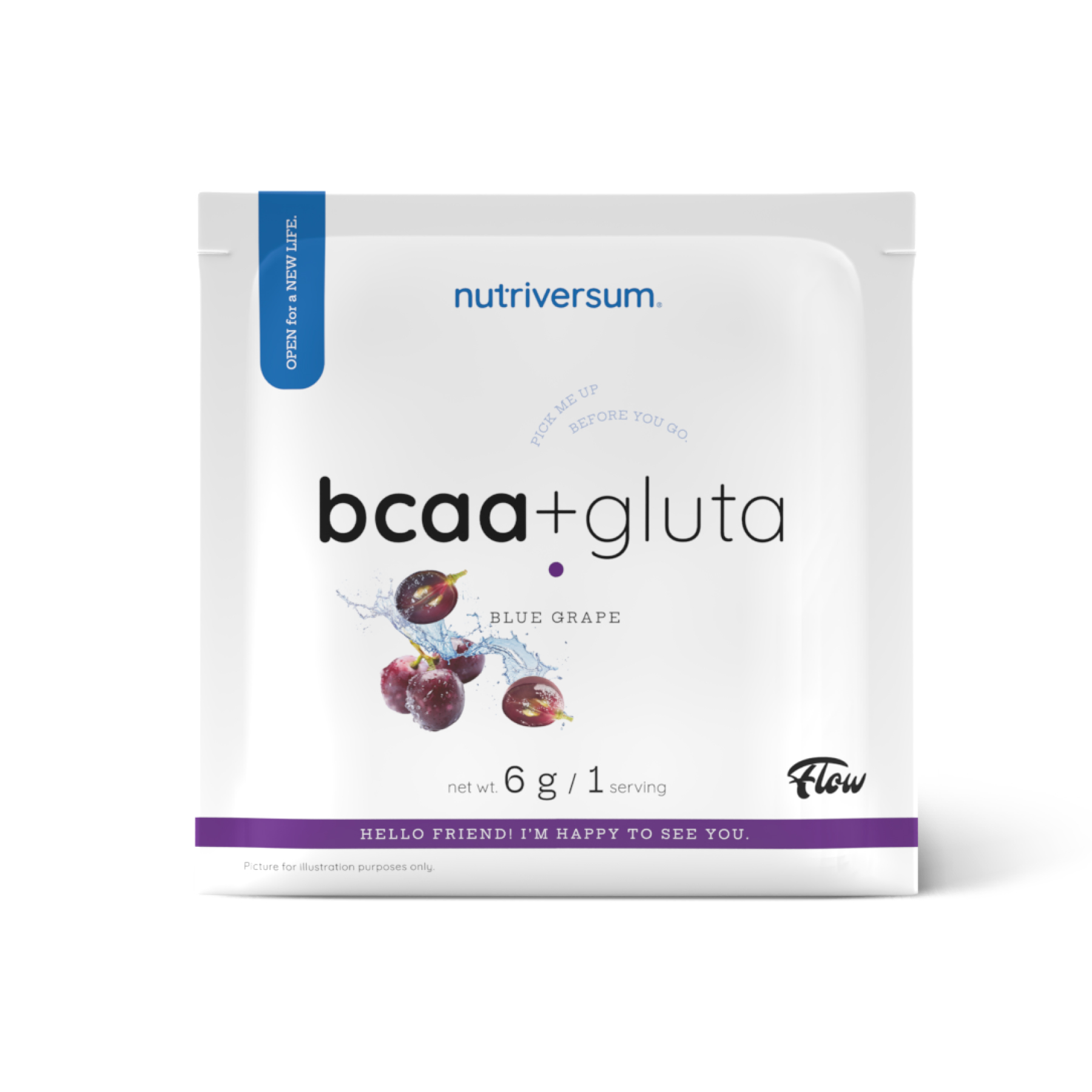 Sample BCAA+Gluta Sugar Free - 6g Blue Grape