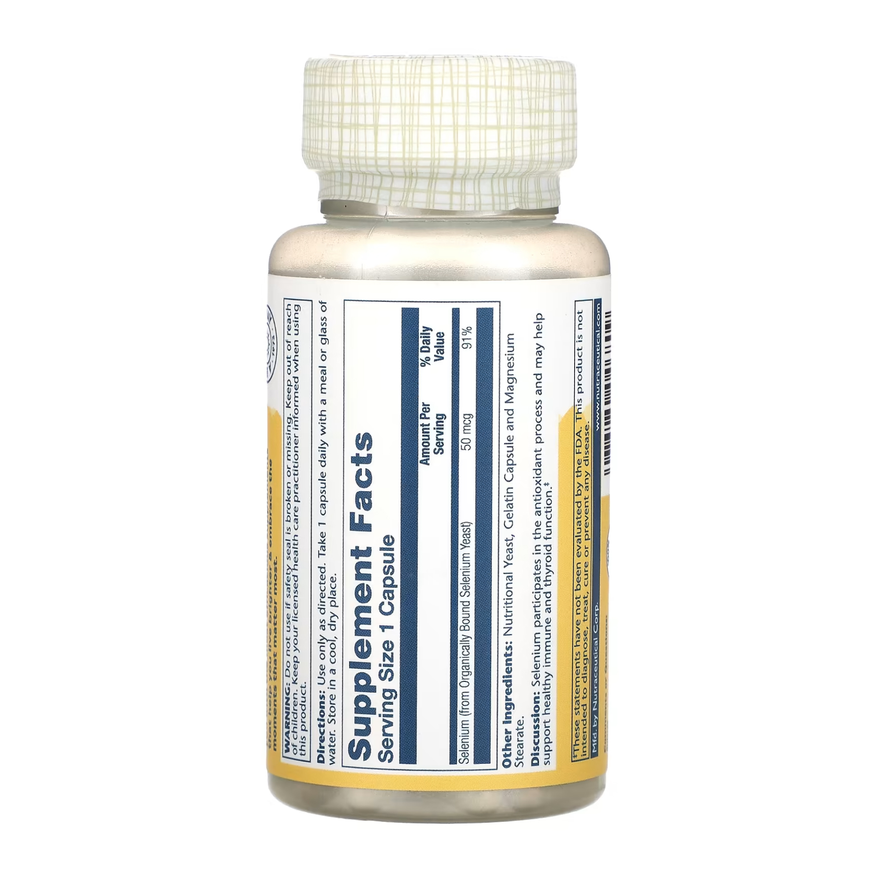 Selenium 50mcg - 100 caps - Зображення 2