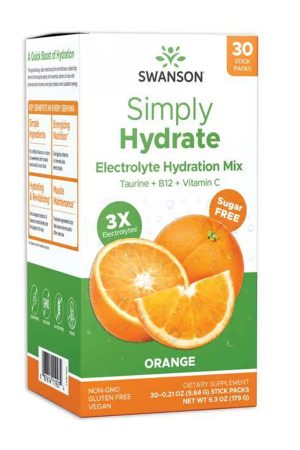 Simply Hydrate Electrolyte Hydration Mix - 30 packs Orange