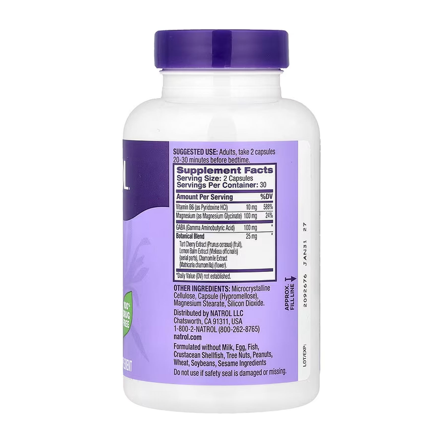 Sleep & Restore Melatonin Free - 60 caps - Зображення 2