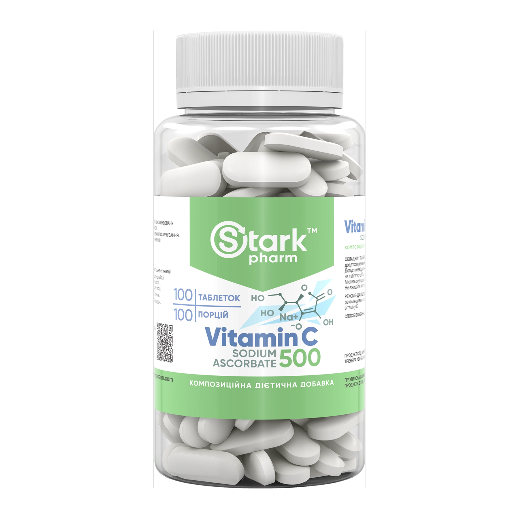 Stark Vitamin C Sodium Ascorbate 500mg - 100 tabs