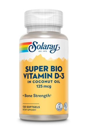 Super Bio Vit D-3 in Coconut 125mcg - 120 softgels