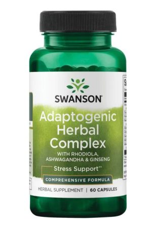 Adaptogenic Herbal Complex (Rhodiola Ashwagandha Ginseng) - 60caps