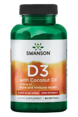 D-3 Coconut oil 2000IU - 60 soft