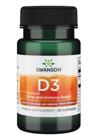 D-3 High Potency Vitamin 1000iu (25mcg) - 30caps