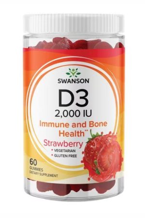 D3 2000IU Strawberry - 60 Gummies