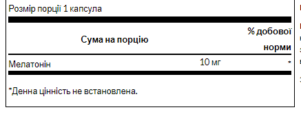 Melatonin 10 mg - 60 Caps - Зображення 2