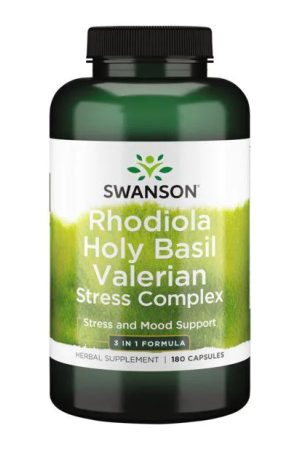 Rhodiola Holy Basil Valerian stress Complex - 180caps