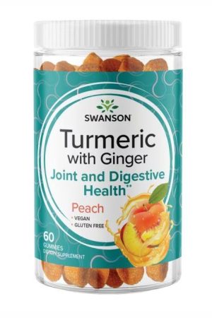 Turmeric with Ginger - 60 Gummies Peach