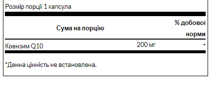 Ultra CoQ10 200mg - 30caps - Зображення 2