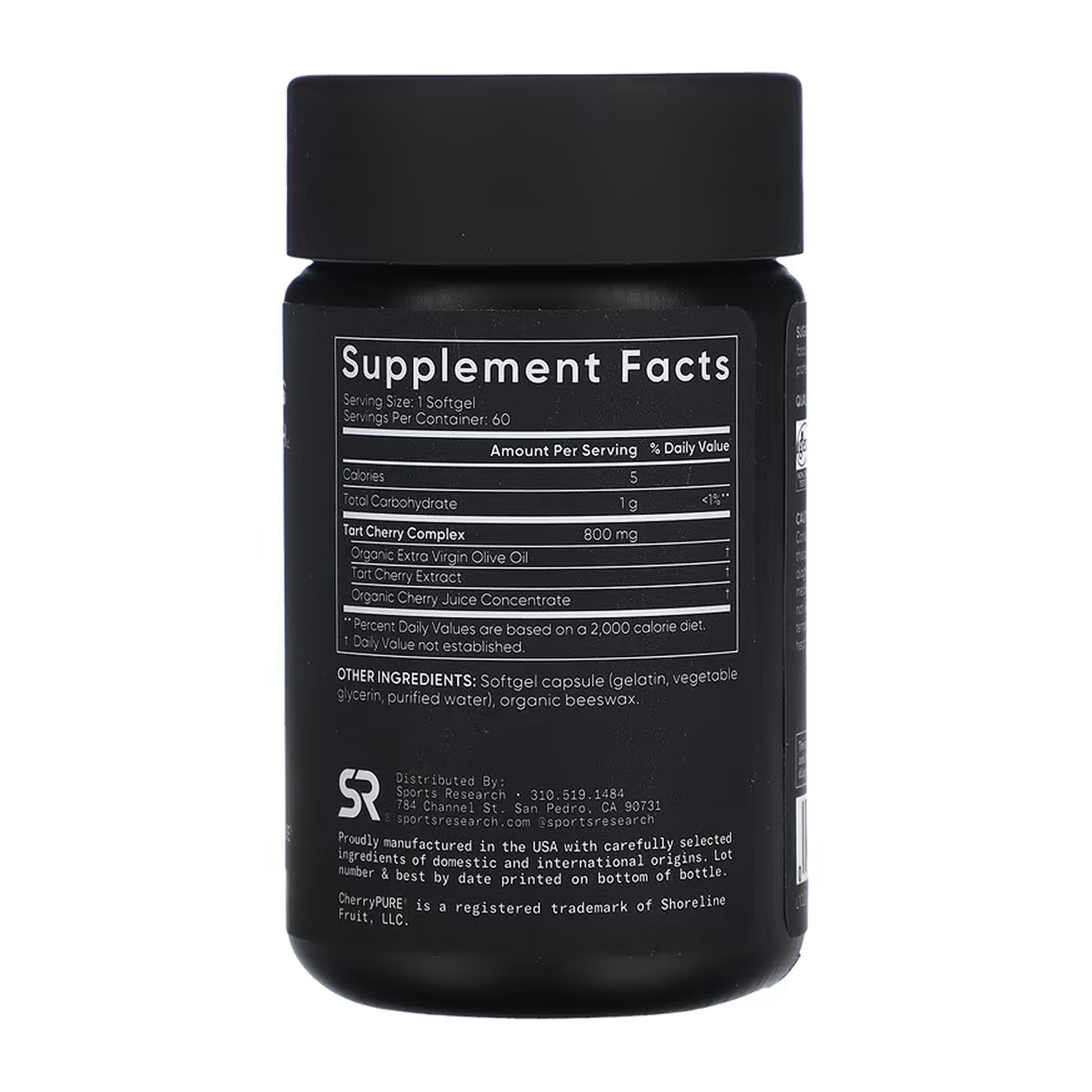 Tart Cherry 800mg - 60 softgels - Зображення 2