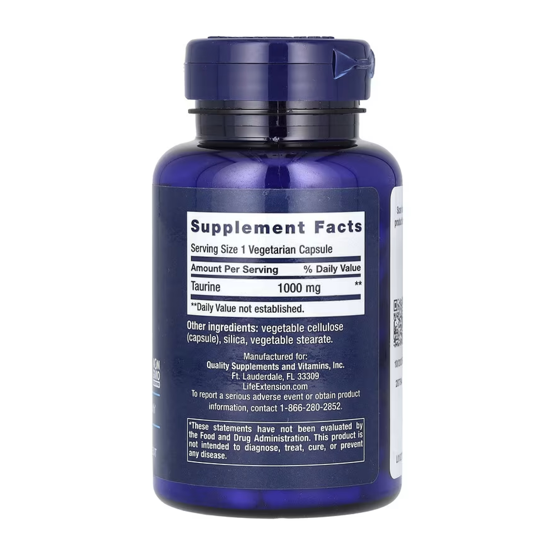 Taurine 1000mg - 90 vcaps - Зображення 2