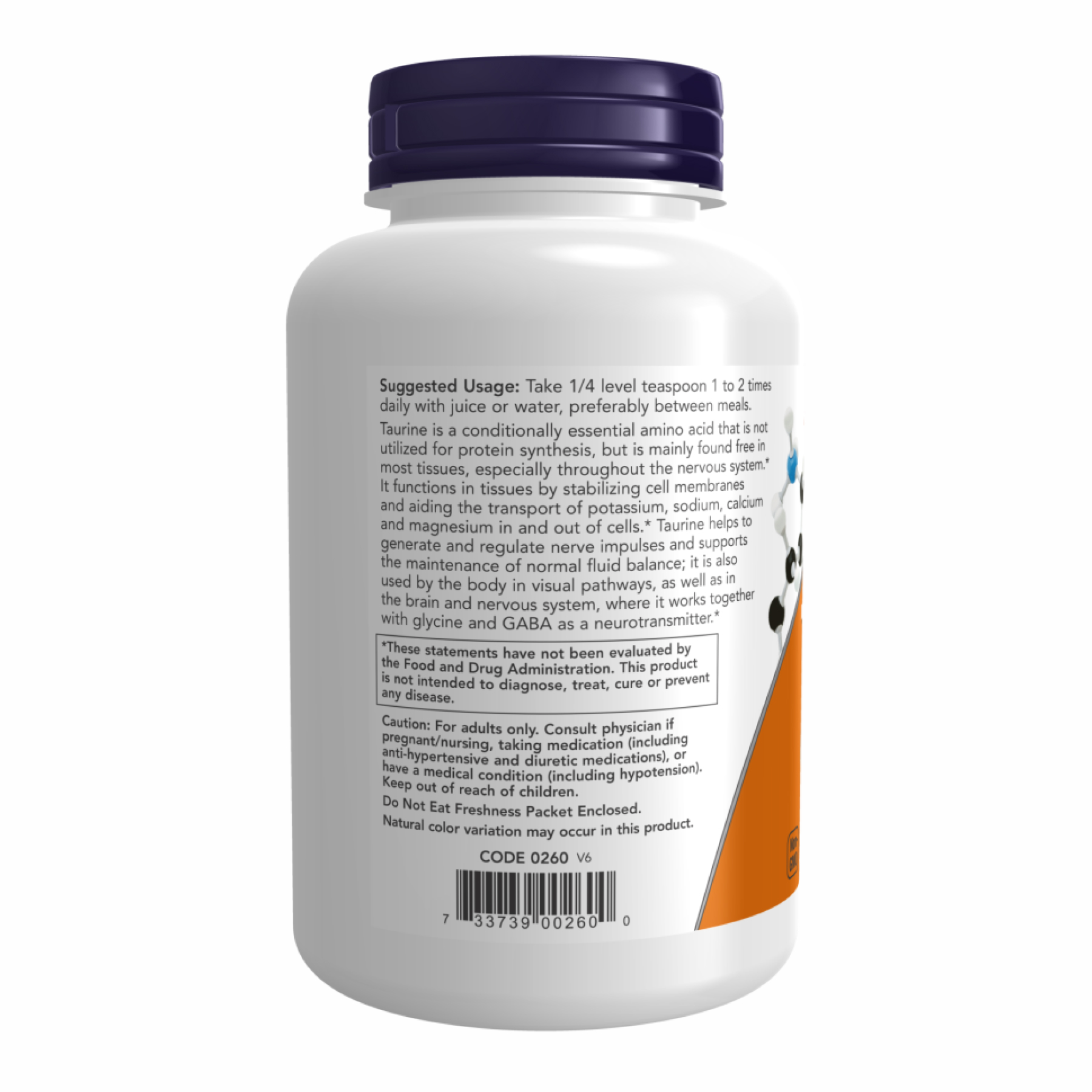 Taurine Powder - 227g - Зображення 3
