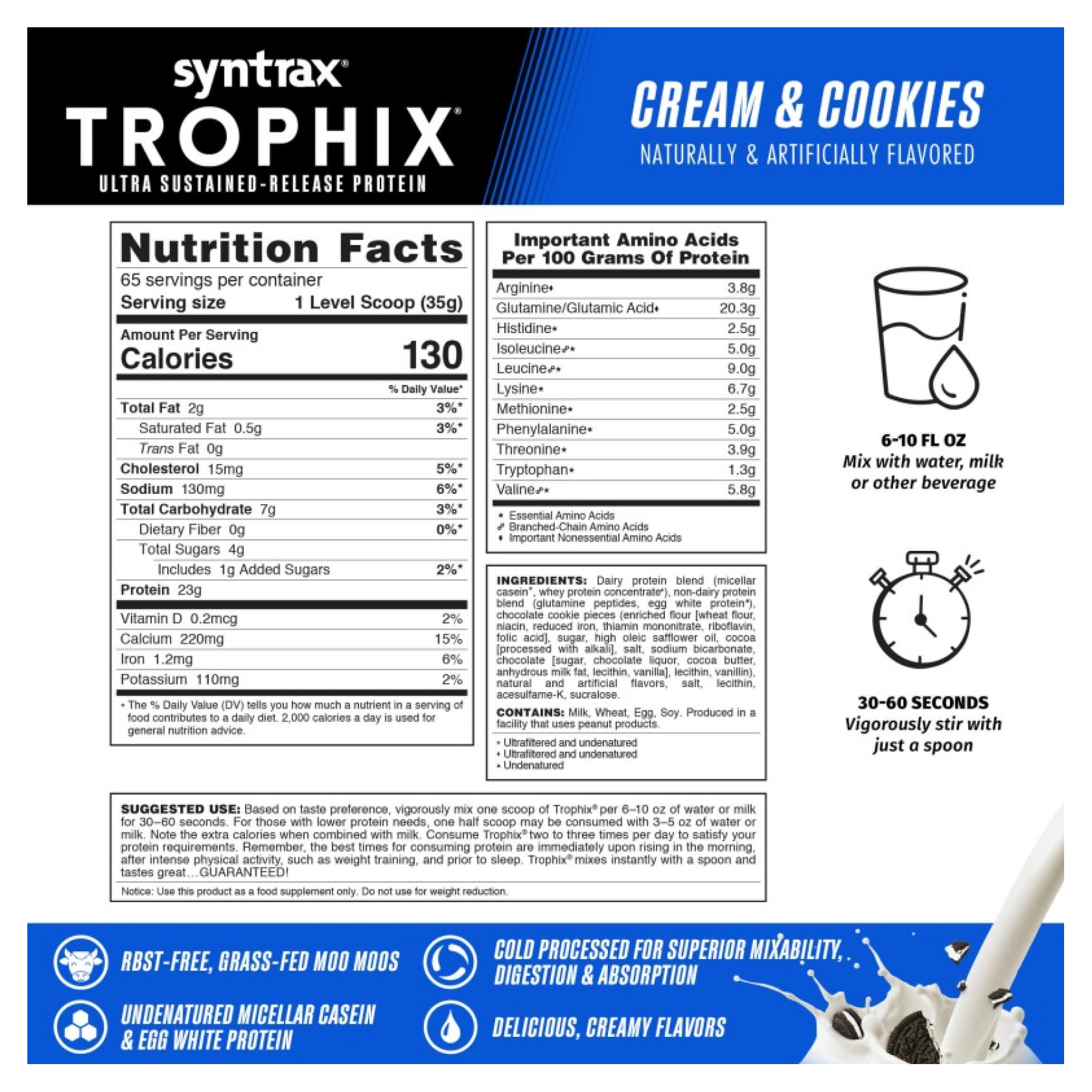 Trophix - 2270g Creamy Cookies - Зображення 2