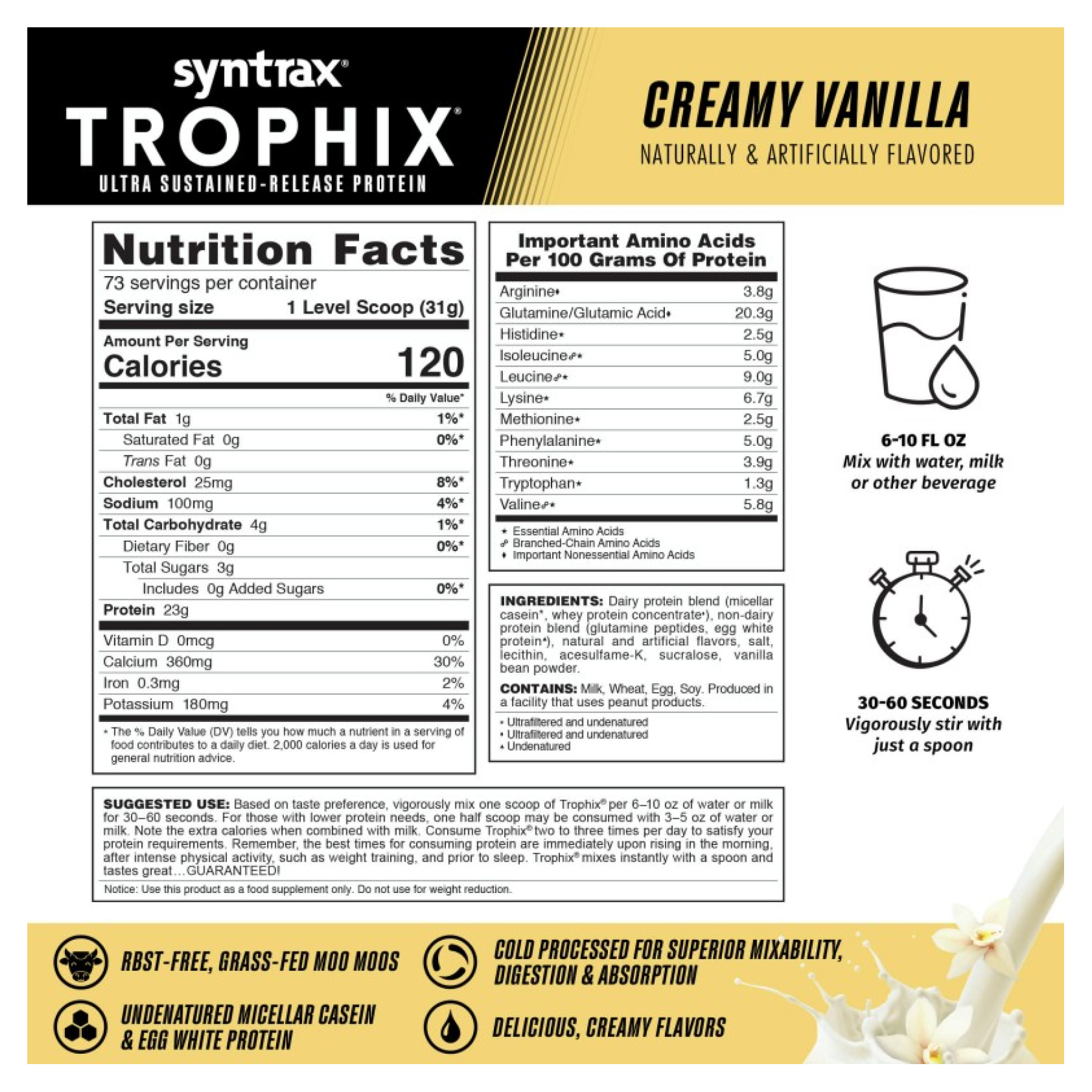 Trophix - 2270g Creamy Vanilla - Зображення 2