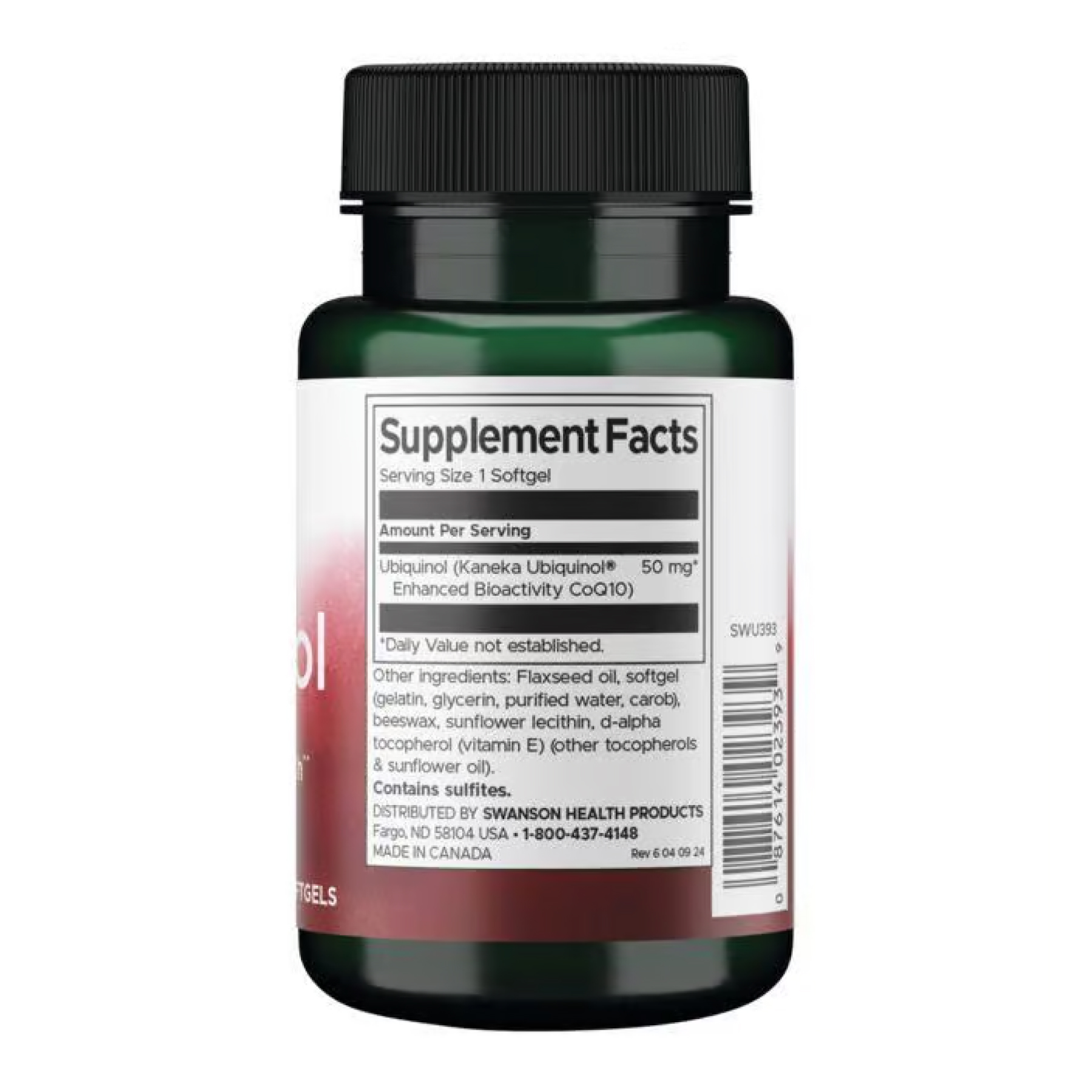 Ubiquinol 50mg - 60 softgels - Зображення 2