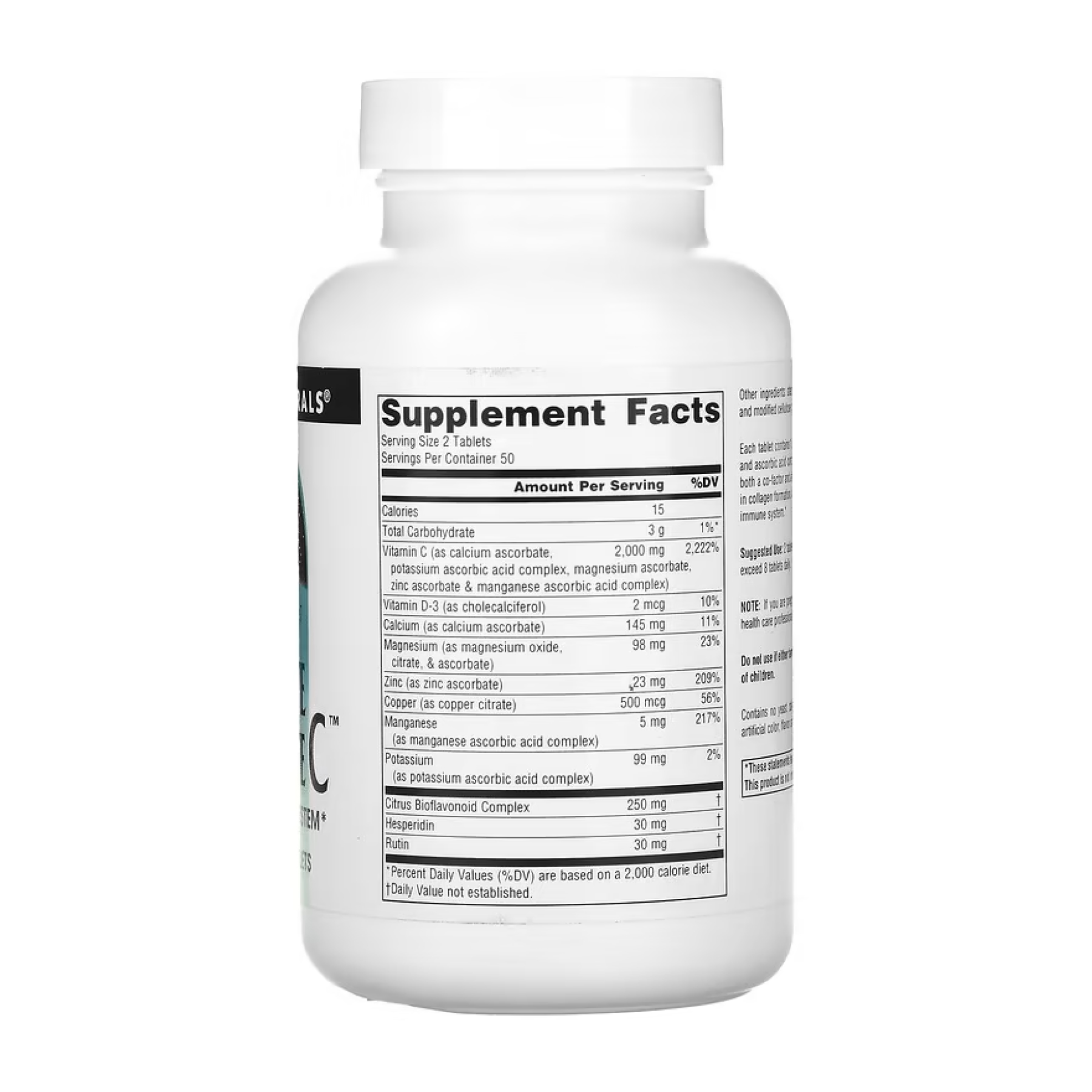 Ultimate Ascorbate C™ 1000mg - 100 tabs - Зображення 2