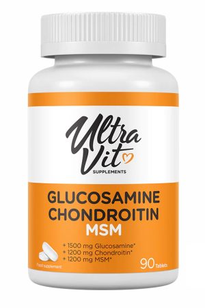 Ultravit Glucosamine Chondroitin MSM - 90 tabs (Пошкоджена банка)